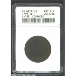 1799 1C--Corroded--ANACS. VG Details, Net Good 4. S-189, High R.2. A more affordable example of this