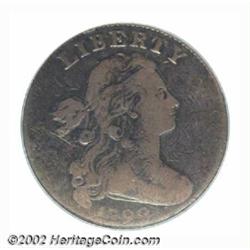 1799 1C Fine 12 PCGS. S-189, High R.2. There are three known die marriages of the key date 1799 Drap