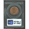 Image 4 : 1855 1C Upright 5s MS64 Red PCGS. Original mint red color covers both sides of this lovely near-Gem.