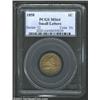Image 1 : 1858 1C Small Letters MS64 PCGS. The lovely tan-gold color is lighter in the fields than on the devi