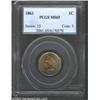 Image 1 : 1861 1C MS65 PCGS. A well struck and lustrous Gem that has pleasing surfaces with just a few toning.