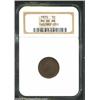 Image 1 : 1870 1C MS64 Brown NGC. Uncommonly well defined for a business strike Indian Cent from this era, the