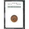 Image 1 : 1870 1C MS62 Red and Brown ANACS. A lustrous and typically struck Cent that has bright yellow-green.