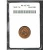 Image 2 : 1870 1C MS62 Red and Brown ANACS. A lustrous and typically struck Cent that has bright yellow-green.