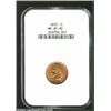 Image 3 : 1873 1C Open 3 MS65 Red NGC. The Open 3 is the more frequently seen of the two date variants from th