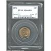 Image 1 : 1874 1C MS64 Red PCGS. Luminous orange and gold color. A lustrous near-Gem that has a bold strike an