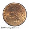 Image 1 : 1876 1C MS65 Red PCGS. The 1876 is another very scarce early Indian Cent and it is an issue that doe
