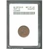 Image 1 : 1877 1C--Cleaned--ANACS. AU Details, Net XF40. Hints of orange and green patina on each side. Nicely