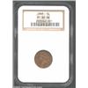 Image 1 : 1868 1C PR64 Brown NGC. Attractive with original surfaces, the otherwise honey-brown features reveal