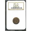 Image 3 : 1877 1C PR65 Red NGC. The desirability of this proof Indian Cent stems not so much from its absolute