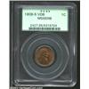 Image 1 : 1909-S VDB 1C MS65 Red and Brown PCGS. Yellow and gold colors dominate, although each side has a blu