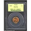 Image 1 : 1933 1C MS67 Red PCGS. A lustrous and sharply struck Gem with impressive preservation and glorious o