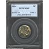 Image 1 : 1914 5C MS65 PCGS. The green-gray surfaces are beautifully preserved. A few clash marks (as struck).