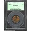 Image 1 : 1916 1C MS66 Red PCGS. Deep cherry-red color is seen on the obverse with the reverse considerably br