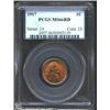 Image 1 : 1917 1C MS66 Red PCGS. A fiery orange-red Gem with abrasion-free surfaces and an above average strik
