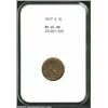 Image 3 : 1917-S 1C MS65 Red and Brown NGC. The striking details are intricately defined on each side and the.