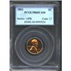 Image 1 : 1951 1C Cent PR65 Cameo PCGS. Orange-gold and ruby-red color, a splendid Gem. Population: 15 in 65,.