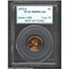 Image 1 : 1972-S 1C PR69 Deep Cameo PCGS. Dappled pink-red and orange-red colors compete for dominance on both