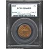 Image 1 : 1868 2C MS64 Red PCGS. Sharply struck with warm cherry-red surfaces that are unquestionably original