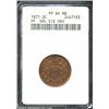 Image 1 : 1871 2C PR64 Red and Brown ANACS. Doubled Die Obverse. All proofs were struck from this die pair, bu