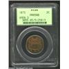 Image 3 : 1873 2C Open 3 PR65 Red and Brown PCGS. Official records indicate that 500 Open 3 restrikes were pro