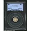 Image 1 : 1862 3CS MS66 PCGS. This shimmering Gem exhibits frosty luster that is fully brilliant save for a co
