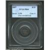 Image 3 : 1857 3CS PR64 PCGS. With a low 1 in the date that just misses touching the rim and numerous striatio