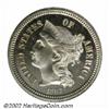 Image 1 : 1867 3CN PR66 Cameo PCGS. While the third-year 1867 is certainly not the rarest date in the proof Th
