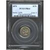 Image 1 : 1870 3CN PR64 PCGS. A well-struck example, with more reflectivity that often encountered. The fields