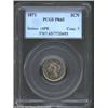 Image 1 : 1871 3CN PR65 PCGS. Lovely dusky violet and apricot patina. A boldly struck Gem with exquisitely pre