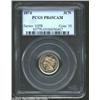 Image 1 : 1874 3CN PR65 Cameo PCGS. Lightly toned, the devices show considerable mint frost over the devices w