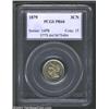 Image 1 : 1879 3CN PR64 PCGS. Some dappled tan-gold patina drifts over appreciably bright surfaces. The sharpl