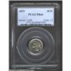 Image 1 : 1879 3CN PR66 PCGS. Gold and lilac colors appear when the coin is rotated under a light. A needle-sh