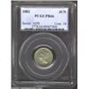 Image 1 : 1882 3CN PR66 PCGS. Rich lilac, gold, and orange patina. A seemingly unimprovable coin that combines