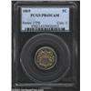 Image 1 : 1869 5C PR65 Cameo PCGS. Fully reflective fields are set against frosted devices, producing the came