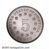 Image 2 : 1871 5C PR65 Cameo PCGS. The Philadelphia Mint used at least three die pairs for the proof 1871 Shie