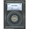 Image 1 : 1874 5C PR65 PCGS. The final two digits of the date are lightly repunched north. A well struck and b