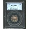 Image 1 : 1879 5C PR65 PCGS. Golden-brown and steel-blue patina. The reverse has a couple of curly lintmarks,.