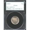 Image 1 : 1883 5C No Cents MS66 PCGS. Rich silver-gray patina. A lustrous and mildly prooflike Gem that has a.