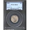 Image 1 : 1899 5C MS66 PCGS. A boldly struck and lustrous Gem with immaculate surfaces and light green-gray pa
