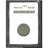 Image 1 : 1912-S 5C VG8 ANACS. Light silvery-gray surfaces with deeper accents around the outer devices. Impor