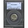 Image 1 : 1929-S 5C MS65 PCGS. Highly lustrous beneath a light blush of appealing gold patina. Struck a trifle