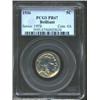 Image 3 : 1936 5C Type Two--Brilliant Finish PR67 PCGS. Silver-gray in appearance, the centers sparkle within.