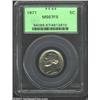 Image 1 : 1971 5C MS67 Full Steps PCGS. This is the single finest 1971 Nickel graded to date (9/02) by either.
