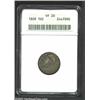 Image 1 : 1809 10C VF20 ANACS. JR-1, R.4. The only known dies. Deep green-gold and cobalt-blue patina. The obv