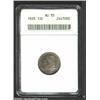 Image 1 : 1835 10C AU55 ANACS. JR-9, R.2. Fancy 8 in date; second T in STATES low. Dusky lavender-gray and gre