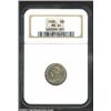 Image 1 : 1835 10C MS64 NGC. JR-1, R.1. Sharply struck with muted olive and rose toning over both obverse and.