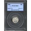 Image 1 : 1906 10C MS64 PCGS. The otherwise silver-gray surfaces reveal pale steel-gray and golden iridescence