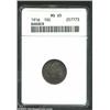 Image 1 : 1916 10C MS65 ANACS. Rich Prussian blue toning covers the obverse with pale golden accents on the re