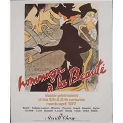 Henri de Toulouse-Lautrec Hommage a la Beaute Poster